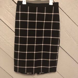 H&M Black & White Pencil Skirt
